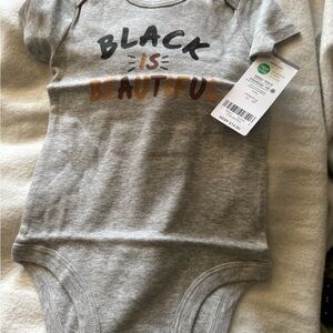 Carter's Gray Bodysuit Soft Cotton Snap Closure